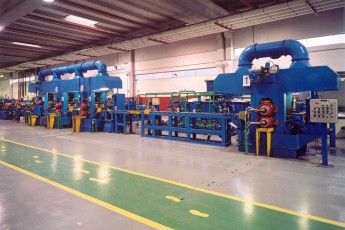 Continuous casting with hot rolling and 3 stands cold rolling tandem line for no