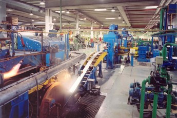 Continuous casting with hot rolling and 3 stands cold rolling tandem line for no