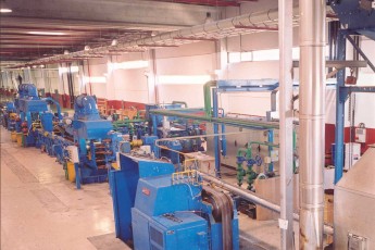 Continuous casting with hot rolling and 3 stands cold rolling tandem line for no
