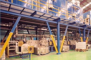 Color coating line for aluminium coils