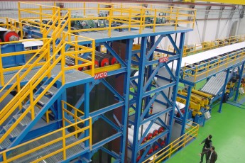 Color coating line for aluminium coils