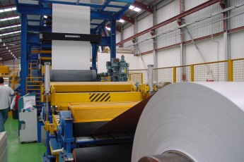 Color coating line for aluminium coils