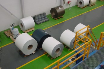 Color coating line for aluminium coils